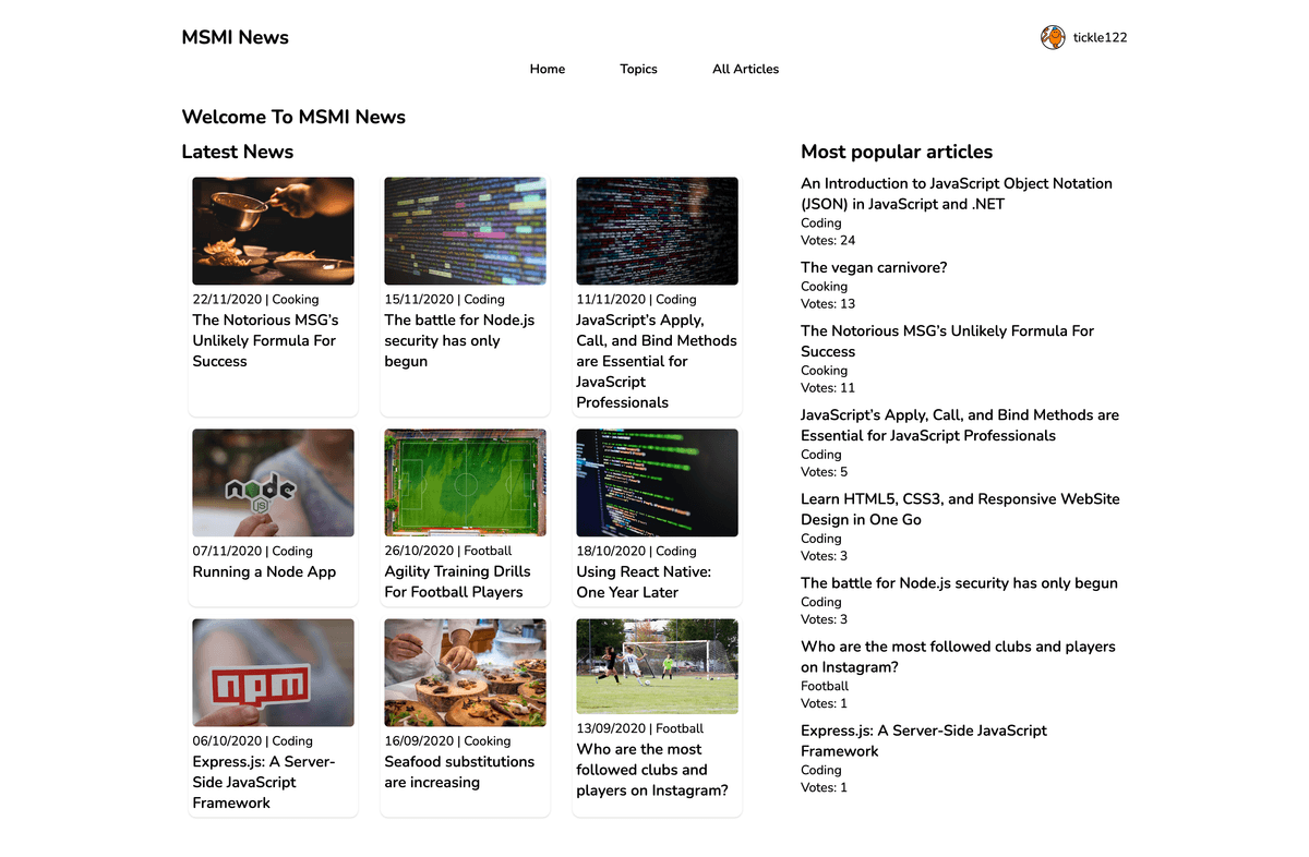 project screenshot